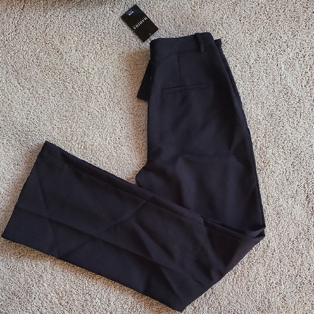 Classic Black Trousers with Straight Leg Design
